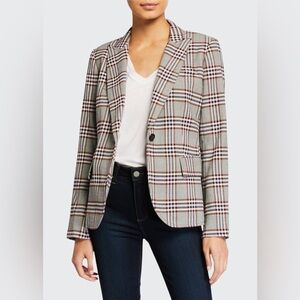 Derek Lam 10 Crosby plaid gingham blazer size 10